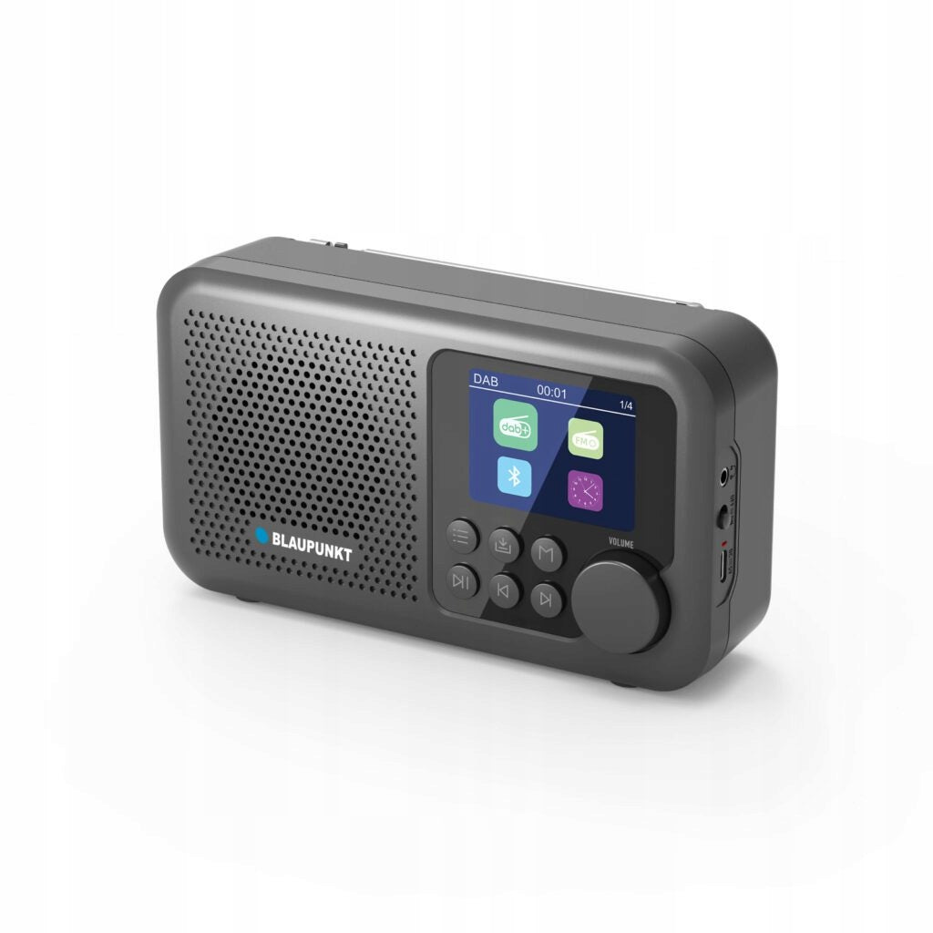 DAB+ BLAUPUNKT DR8BK BT FM Portable Radio with RDS Rechargeable Black USB-C Manufacturer code DR8BK