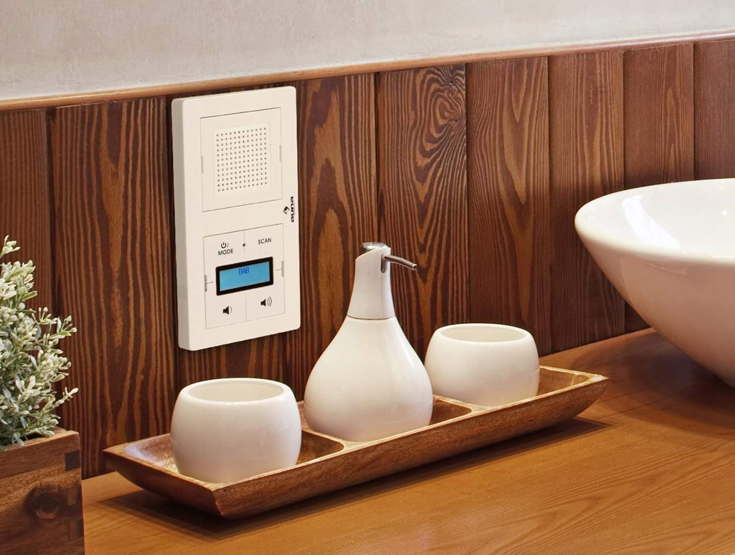 DAB+ Digital Flush Mount Radio with Bluetooth Bathroom Kitchen Flush Mount UP1 Manufacturer code innaeeger323