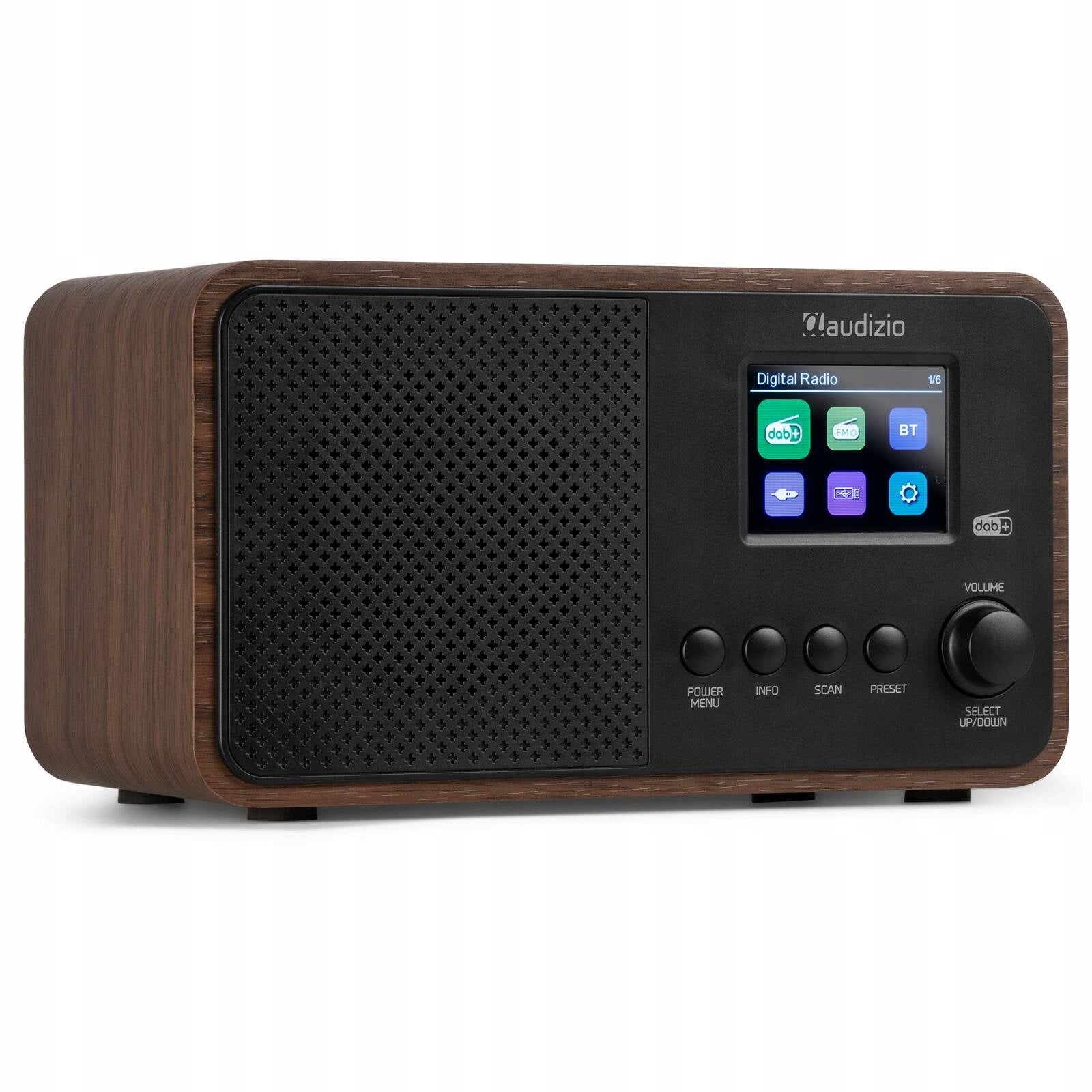 DAB+ FM Avio digital radio black Audizio home office radio Manufacturer code 102.356