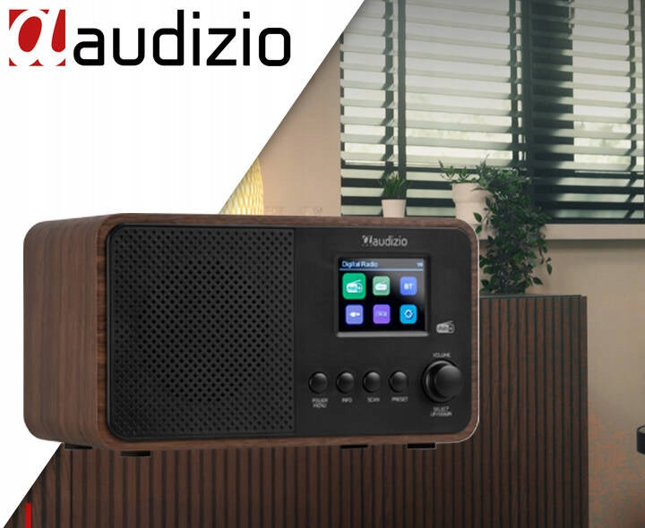 DAB+ FM Avio digital radio black Audizio home office radio Packaging status original