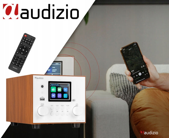 DAB+ FM Radio with Subwoofer White for Home Office Living Room Kitchen Bedroom Manufacturer code 102.373