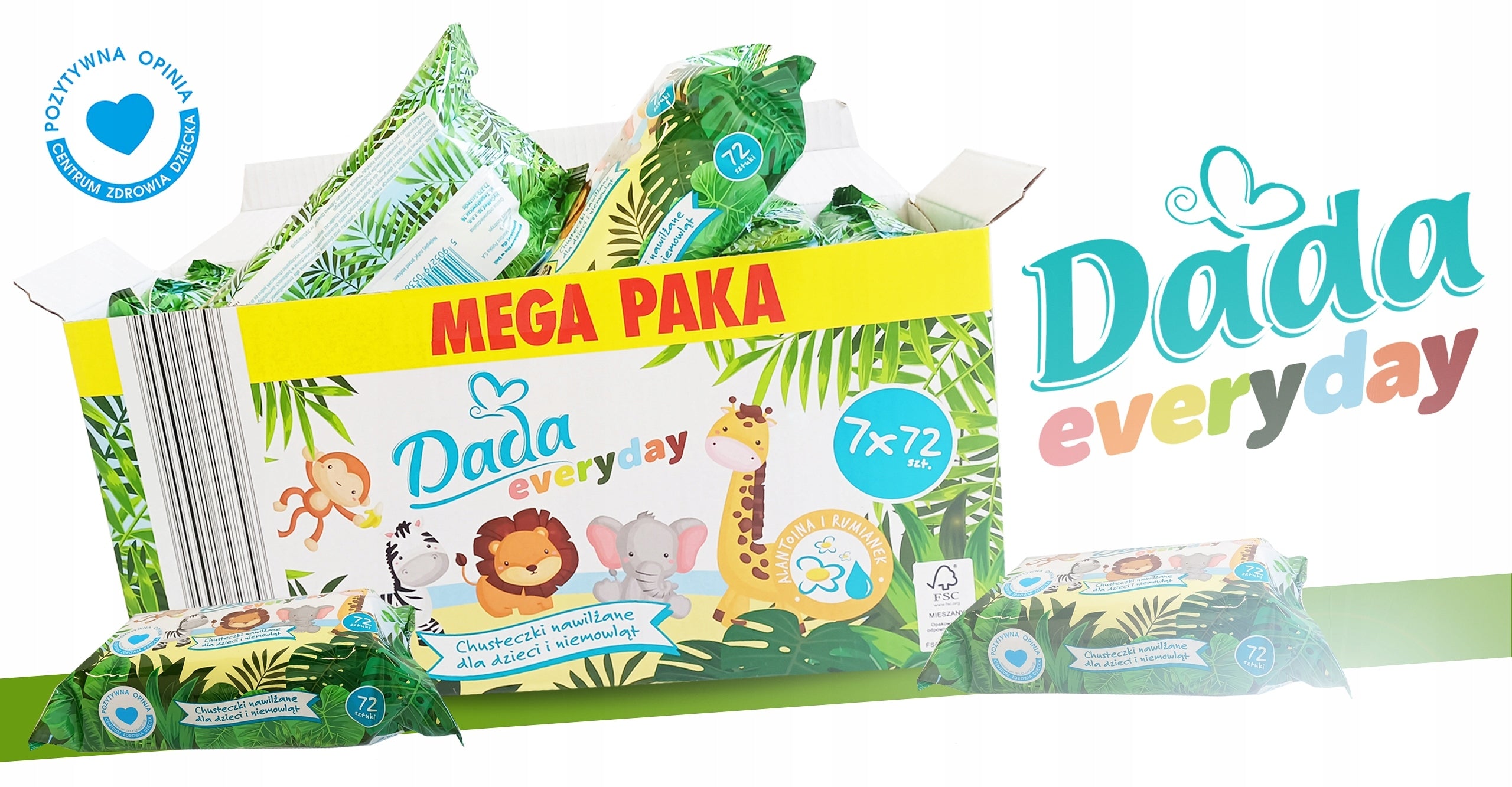 DADA Everyday Wet Wipes 21 x 72 pcs. Manufacturer code 286431358