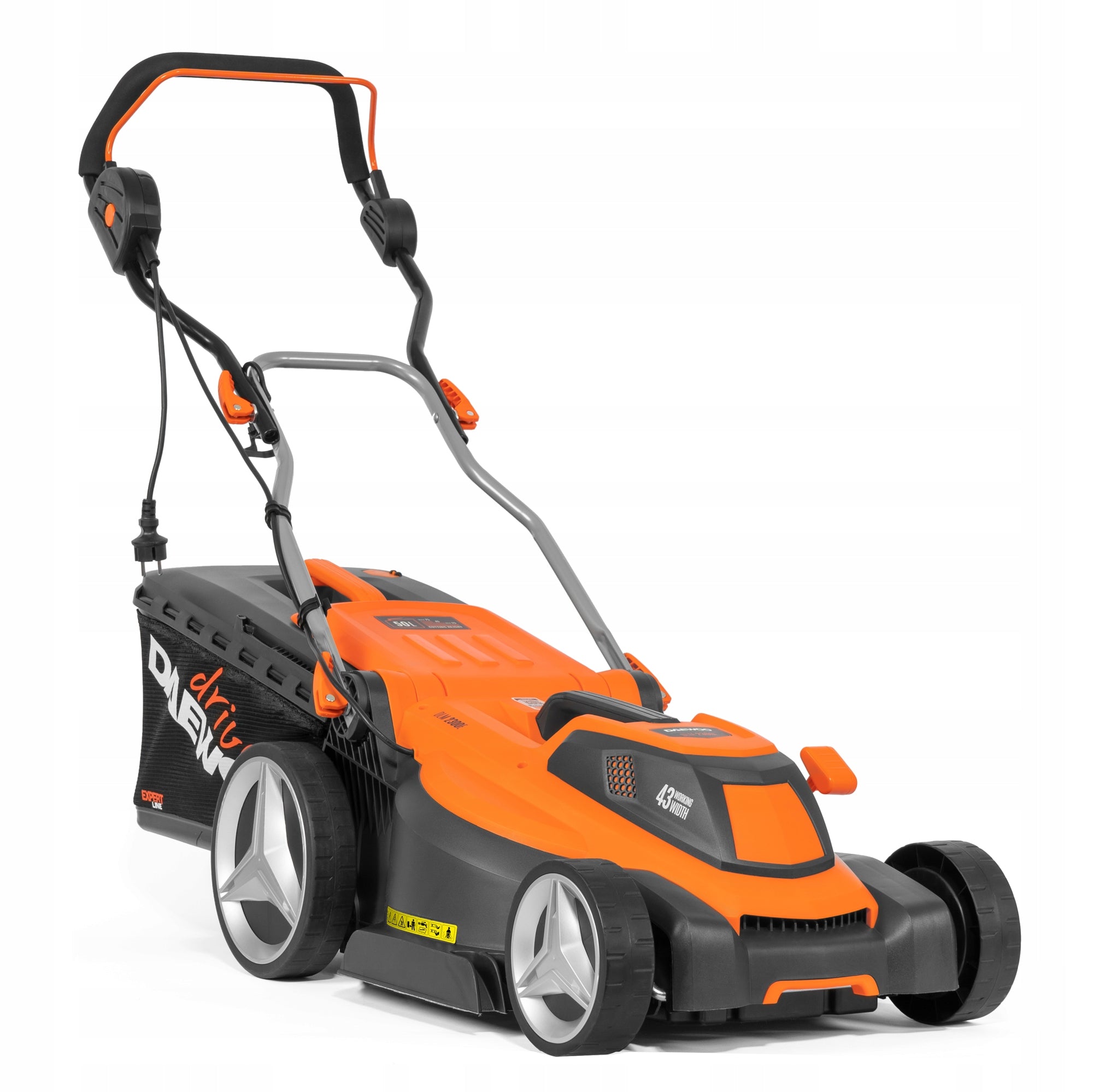 DAEWOO ELECTRIC MOWER DLM 2300E 1800W Cutting width 43 cm 50L Packaging status original