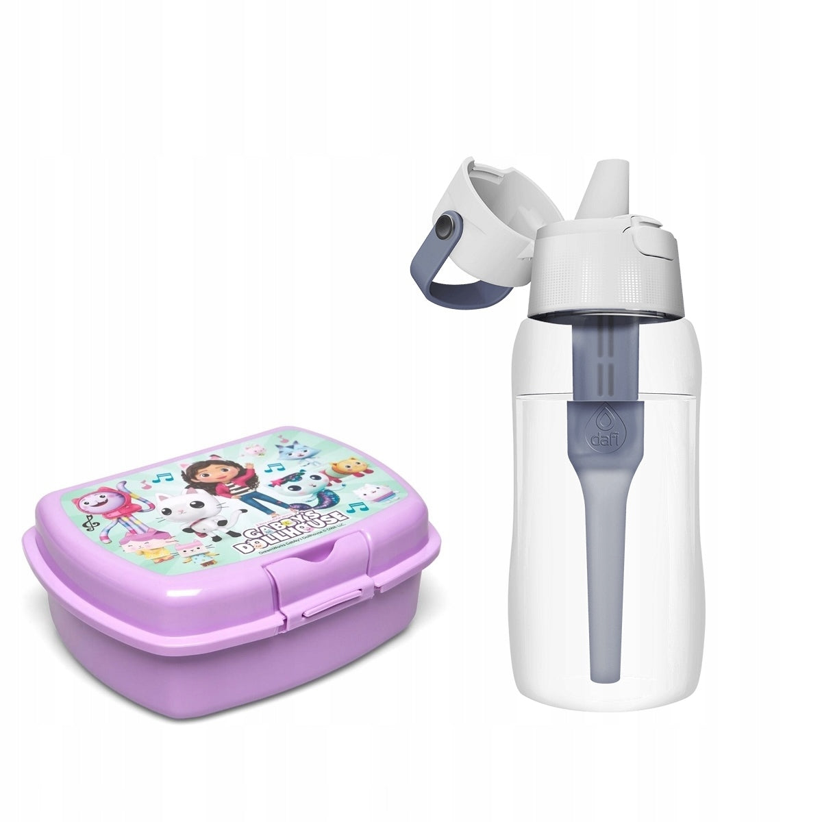 DAFI FILTER BOTTLE 500 ML SOLID + BREAKFAST BOX GABBY'S
