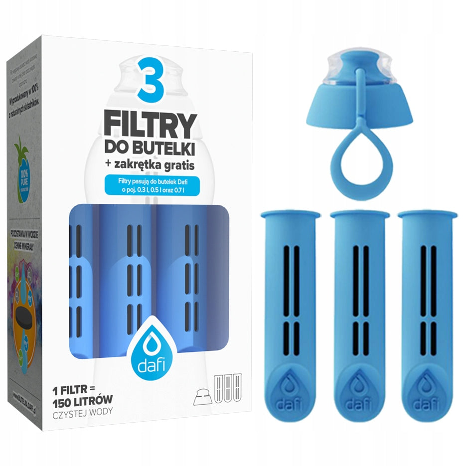 DAFI filters for SOLID and SOFT blue x3 bottles