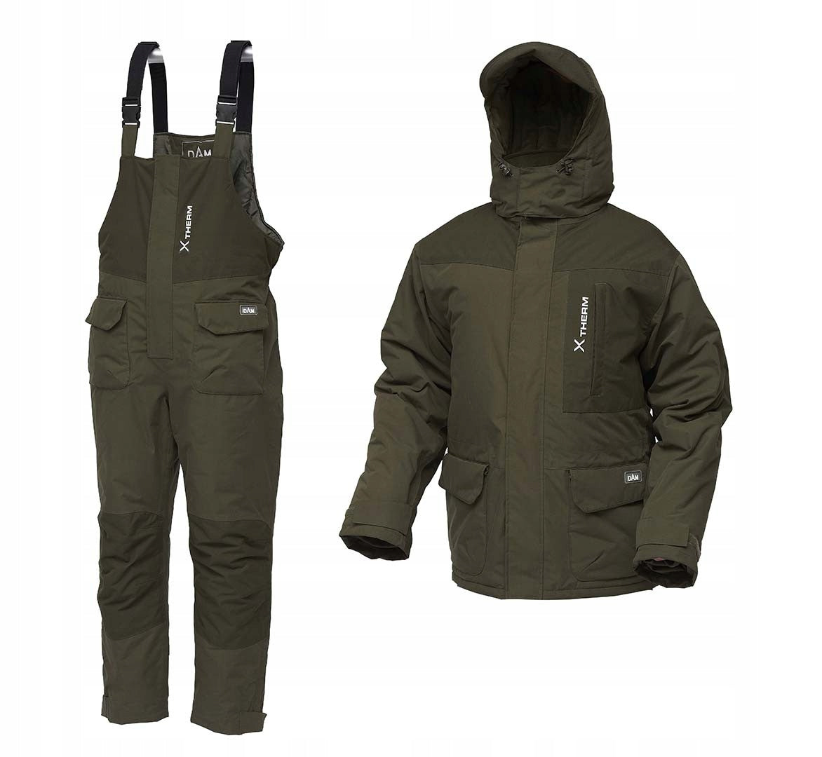 DAM FISHING SUIT XTHERM WINTER SUIT ROZ XL Additional features adjustable cuffs adjustable legs removable hood