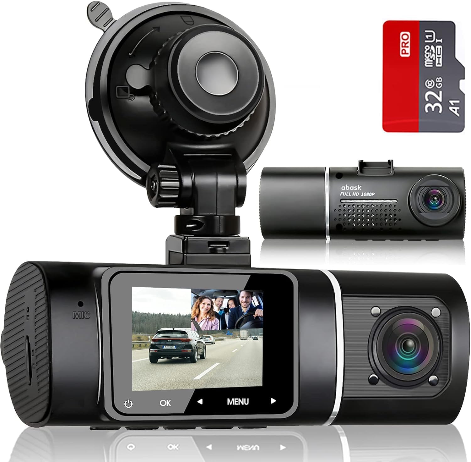 DASH CAM VIDEO RECORDER DUAL CAMERA FULL HD RECORDER