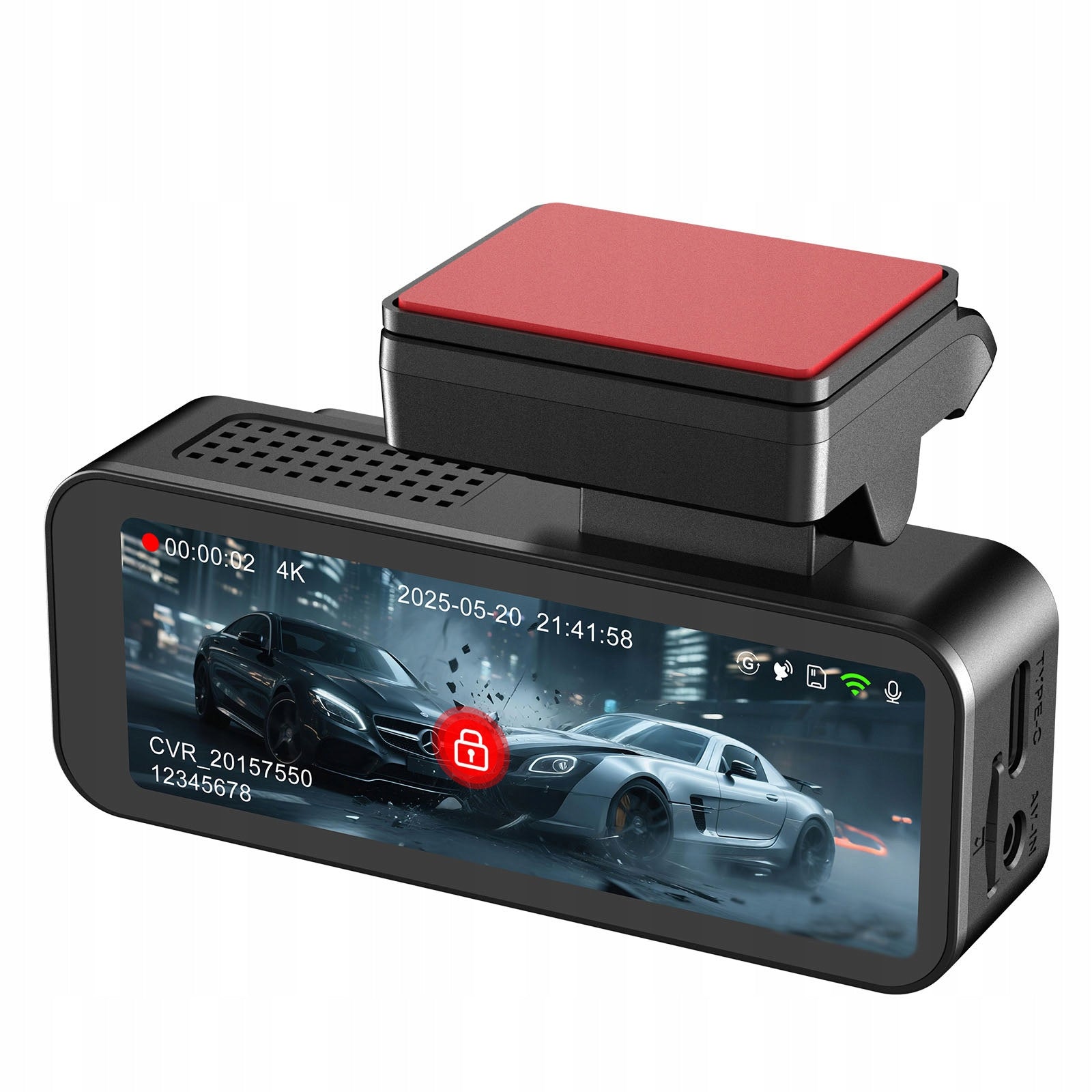 DASHCAM DASH CAM VIDEO RECORDER REVERSING CAMERA 4K+FHD CMOS IMX335 SENSOR Packaging status original