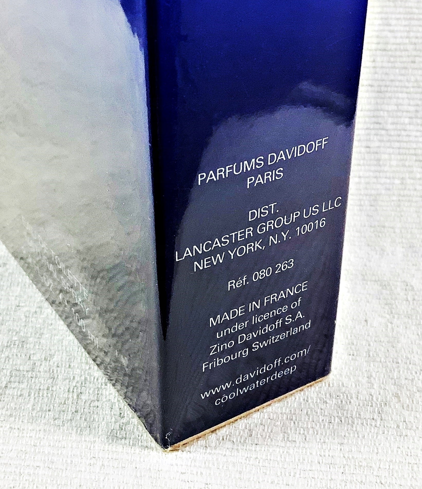 DAVIDOFF COOL WATER DEEP 100 ML EAU DE TOILETTE UNIQUE Manufacturer code 3414200802635