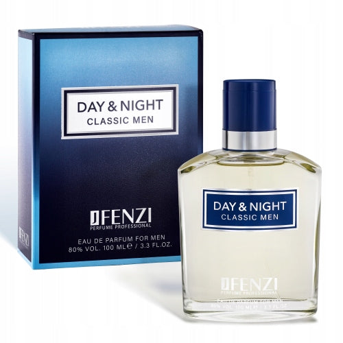 DAY&NIGHT CLASSIC MEN EAU DE PARFUM JFENZI 100ML+ Freebie