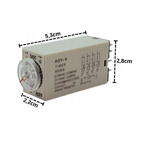 DC 24V / 5 sec / 14 PIN Time Relay EAN (GTIN) 5906817808394