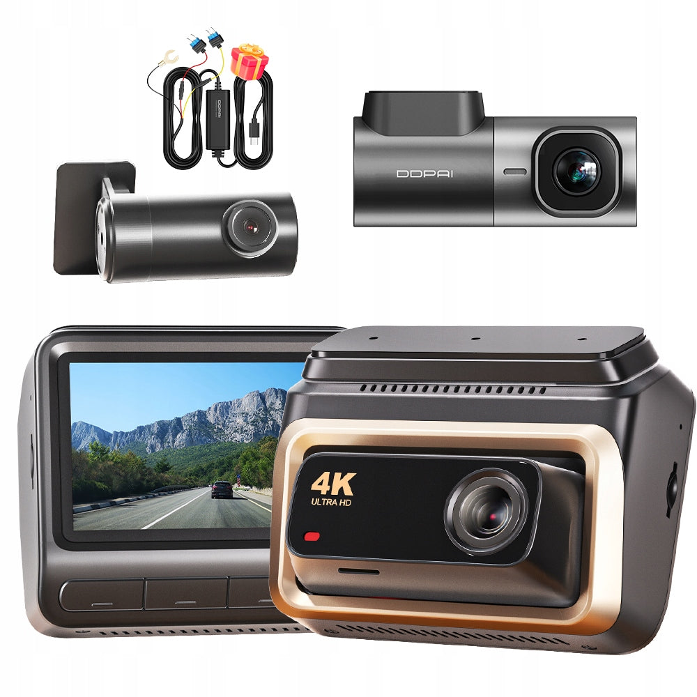 DDPAI VIDEO RECORDER Z60 Pro 4K HDR +MINI2X + REAR + HARDWIRE KIT