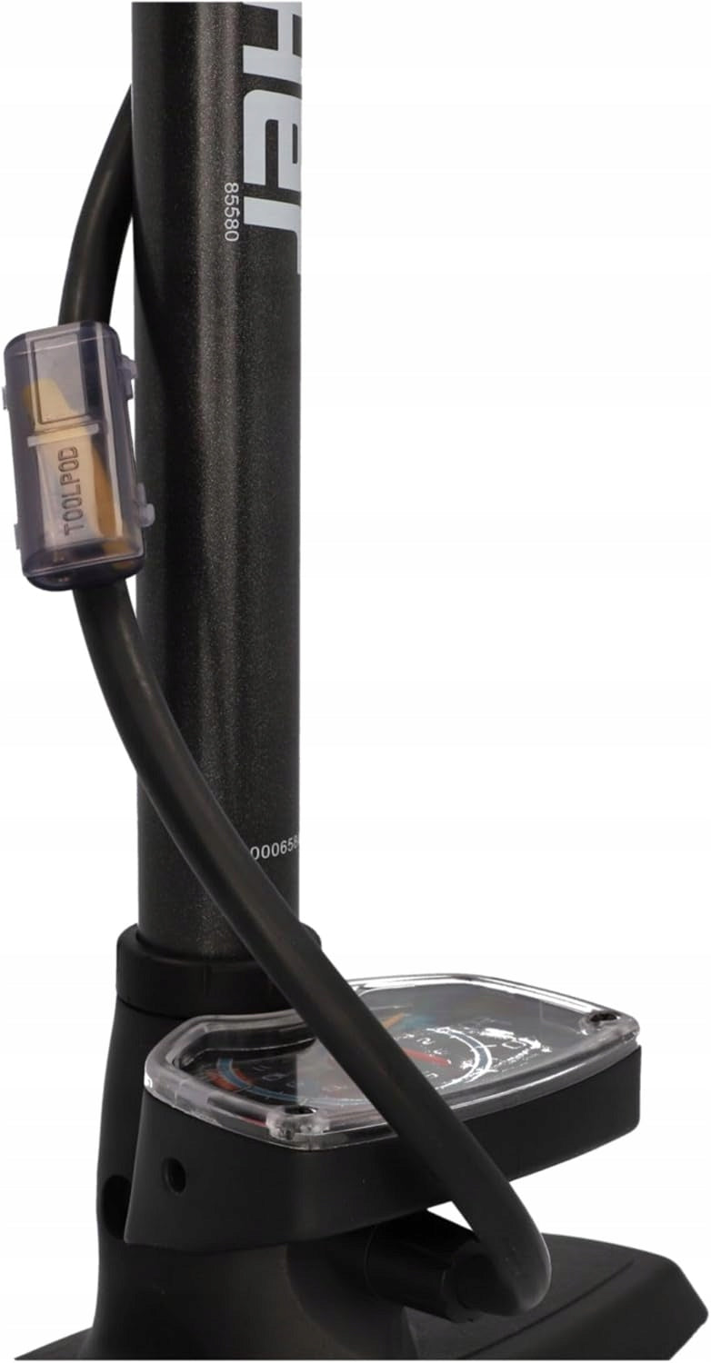 DECENT MANUAL STRONG BICYCLE FISHER STANDING PUMP - BLACK + ADAPTERS Kind manual