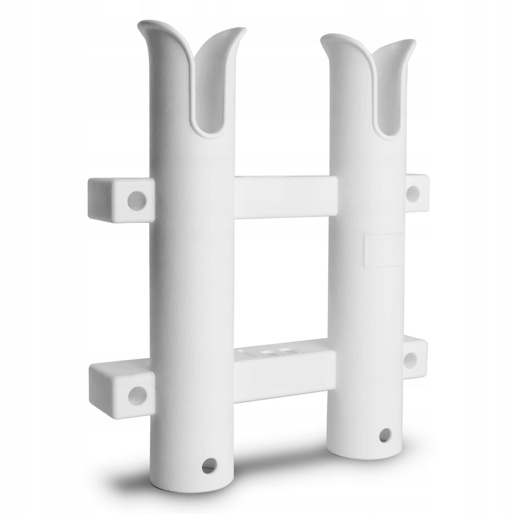 DECK RACK HANGER FOR 2 RODS / ROD HOLDER WHITE FOR MOTORBOAT Brand Easterner