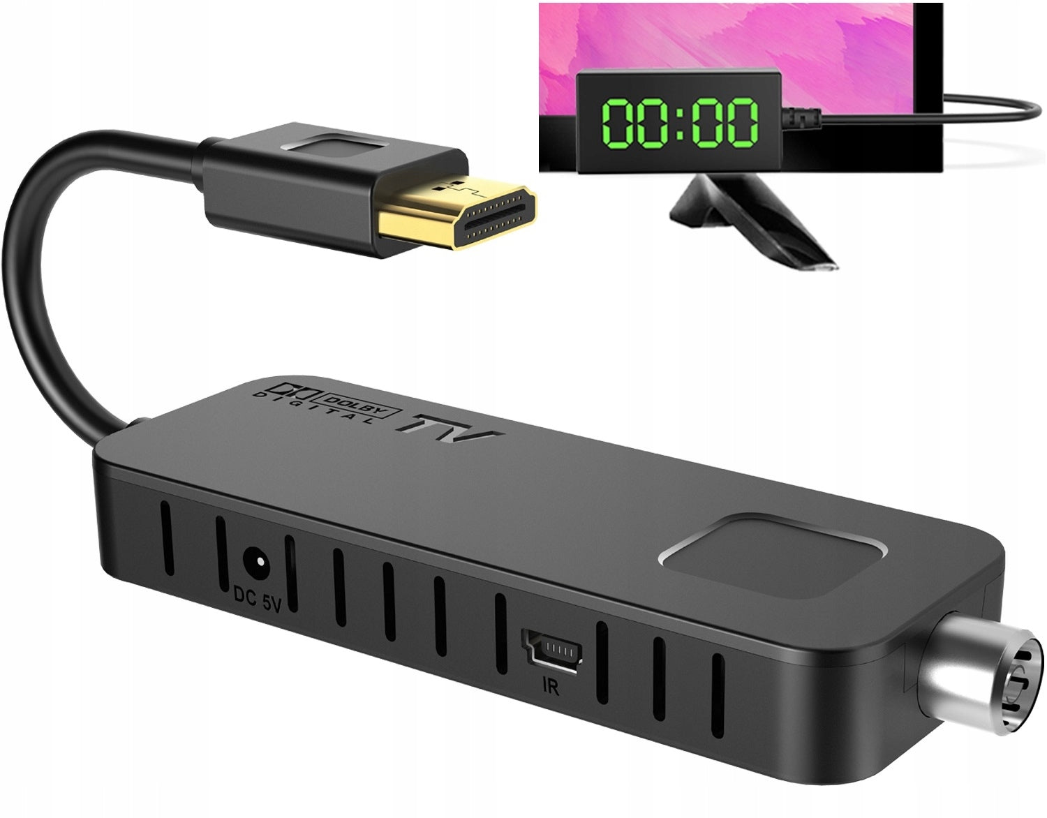 DECODER TERRESTRIAL TV TUNER HD DVB-T DVB-T2 / WiFi