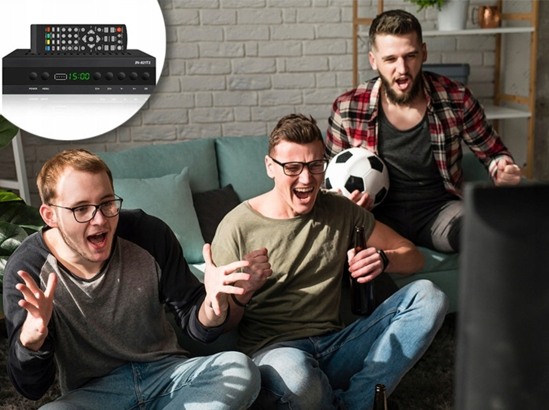 DECODER TUNER DVB-T DVB-T2 DVB-C TERRESTRIAL TV RECEIVER SET REMOTE CONTROL Brand no brand