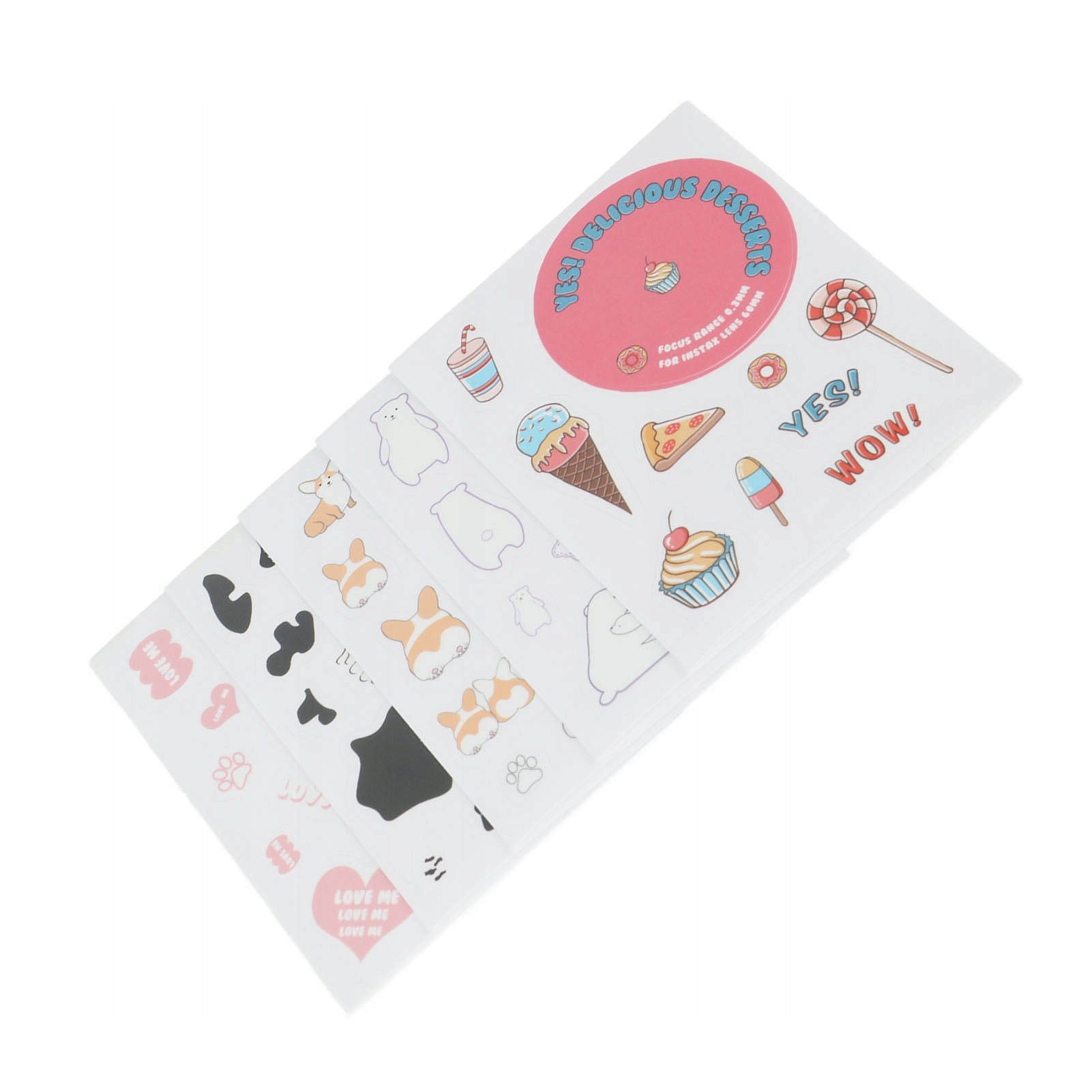 DECORATION CUTE CARTOON DIY STICKERS 5 DIFFERENT B9