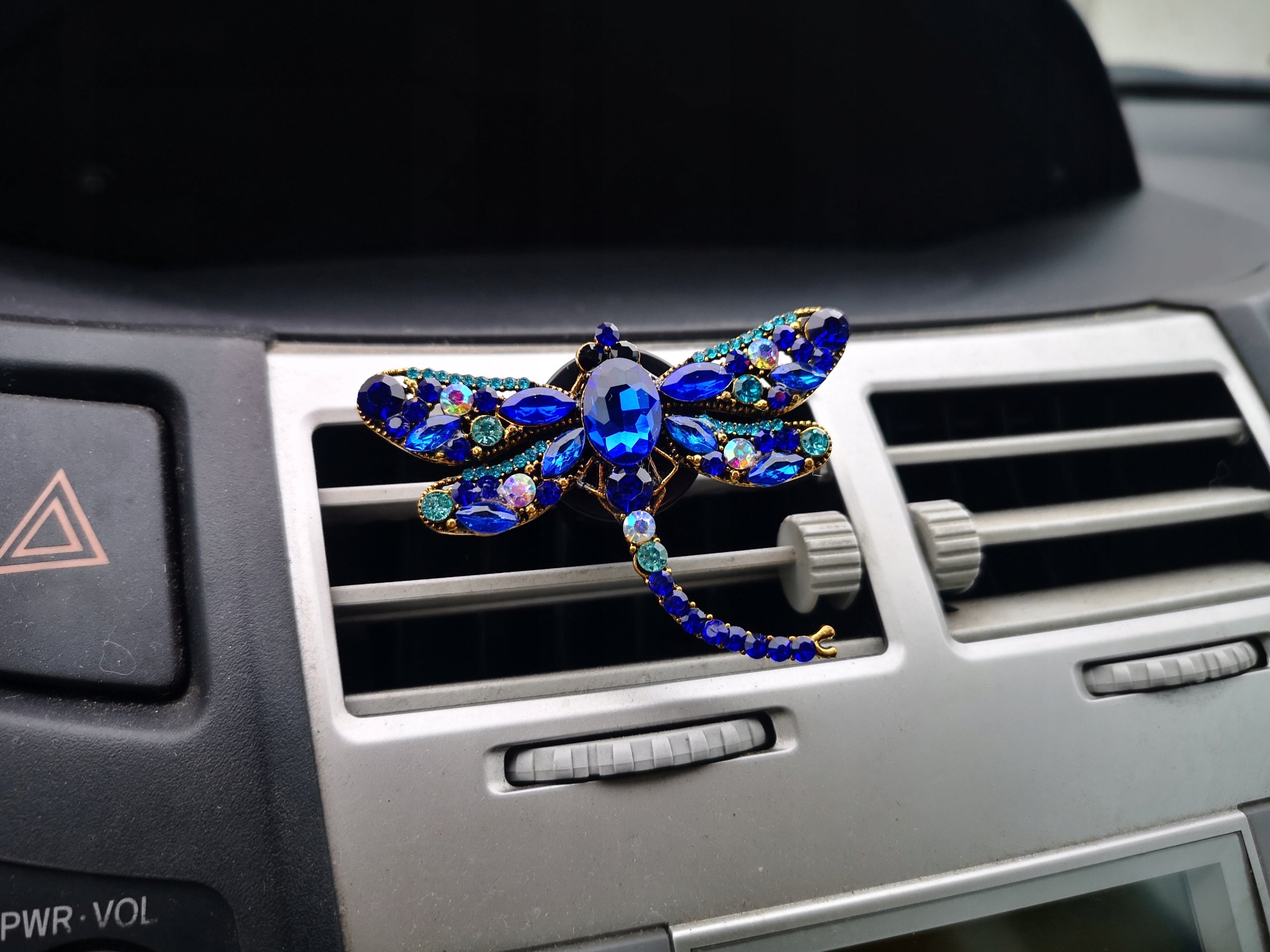 DECORATION FRAGRANCE FOR CAR CRYSTAL DRAGONFLY Blue Gift Shiny Beauty Manufacturer no brand