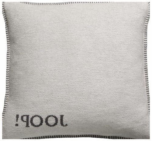 DECORATIVE CUSHION COTTON ECRU GRAPHITE 50X50 CM ZIPPER