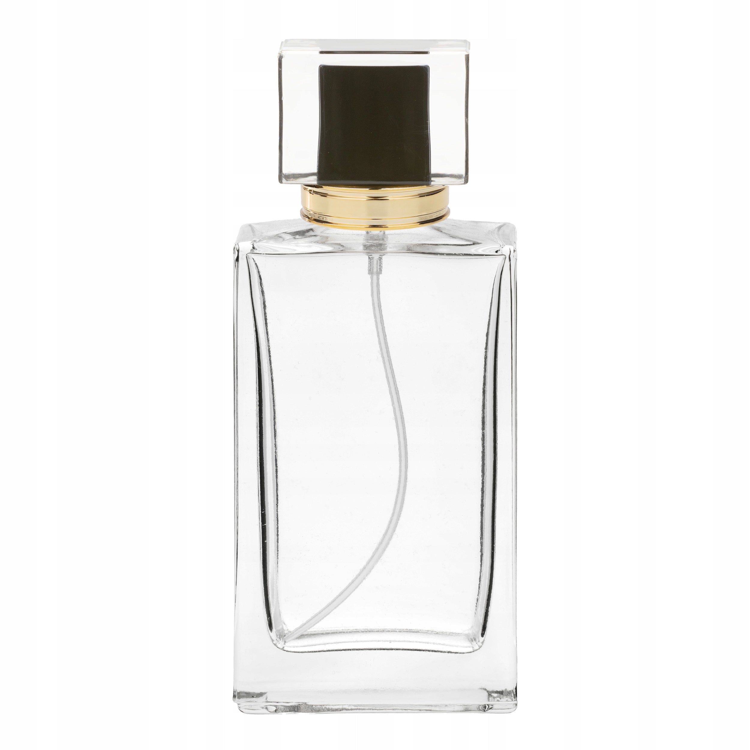 DECORATIVE GLASS BOTTLE FOR PERFUME ATOMIZER ALUMINIUM - 100 ML!
