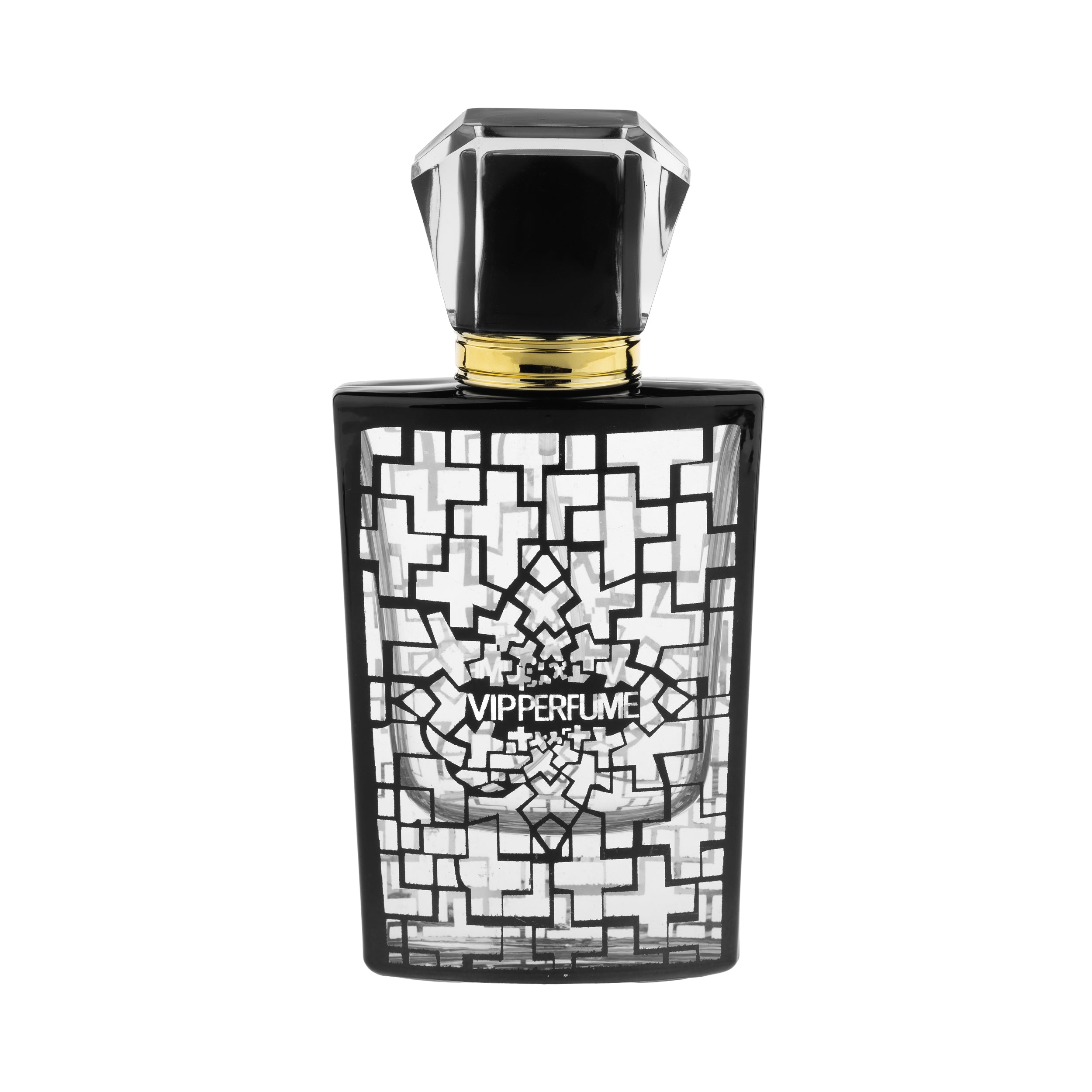 DECORATIVE GLASS BOTTLE FOR PERFUME ATOMIZER ALUMINUM - 50 ML!
