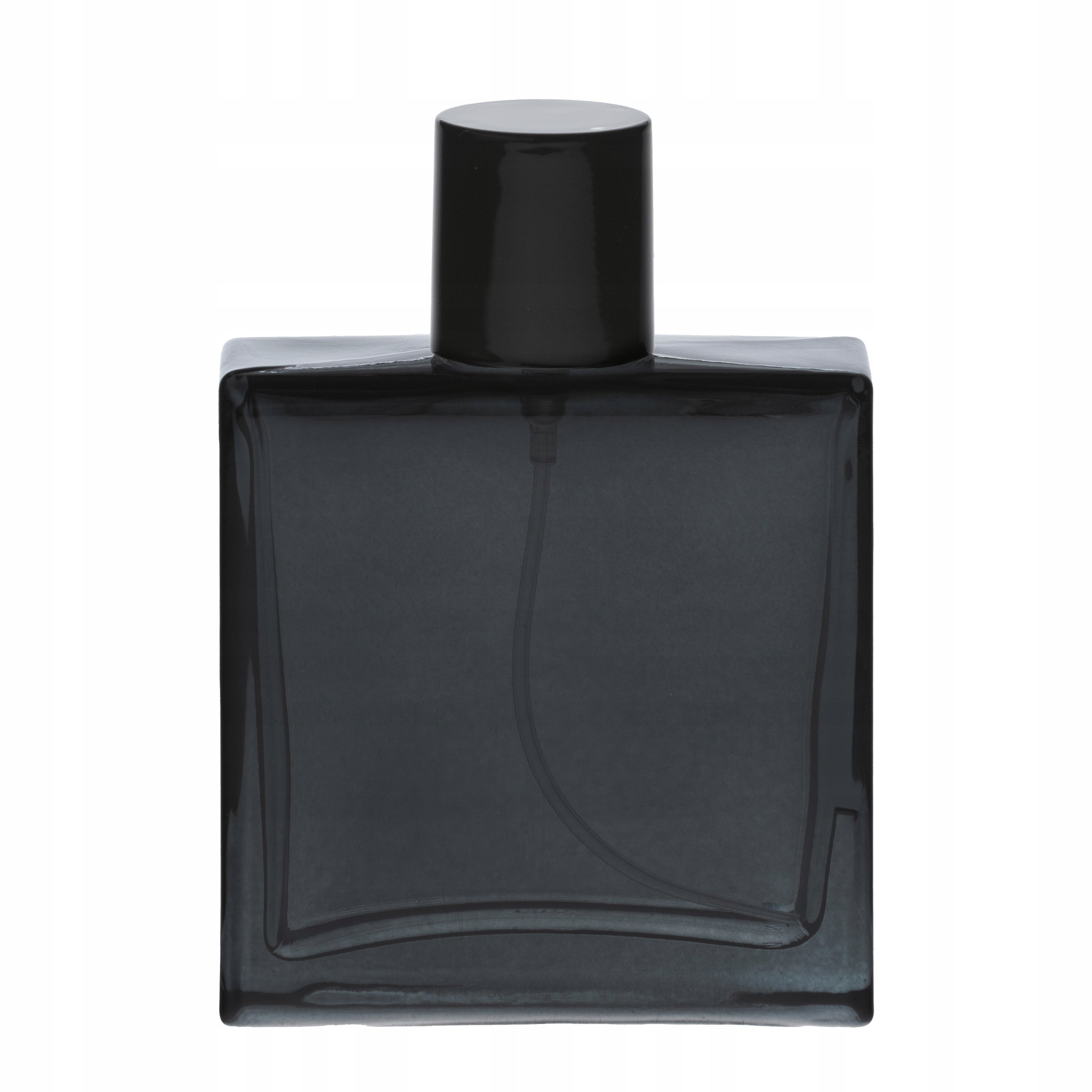DECORATIVE GLASS BOTTLE FOR PERFUME ATOMIZER ALUMINUM - 60 ML!