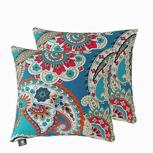 DECORATIVE PILLOWCASES 45X45 CM COTTON SET OF 2