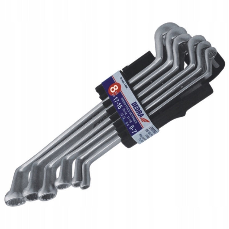 DEDRA 1404 SET OF EYE WRENCHES BENT 6PCS.