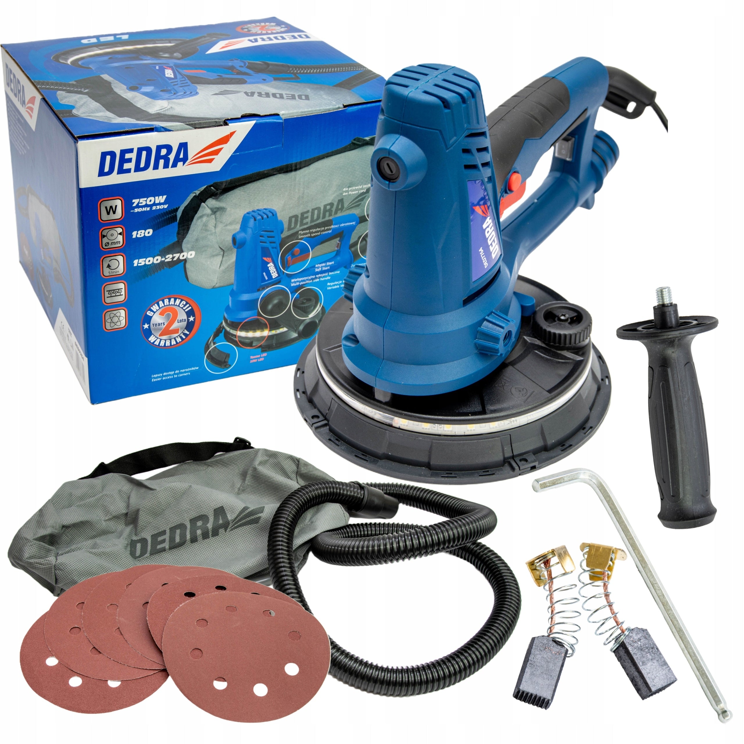 DEDRA Gypsum Grinder 180mm 750W 230V DED7764