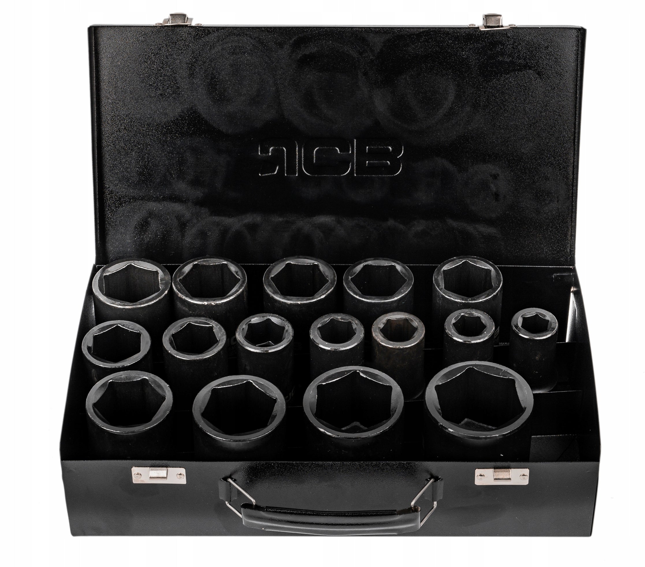 DEEP IMPACT SOCKET SET FOR 3/4" PNEUMATIC WRENCH 17-50MM 16el JCB Product weight with unit packaging 10.8 kg