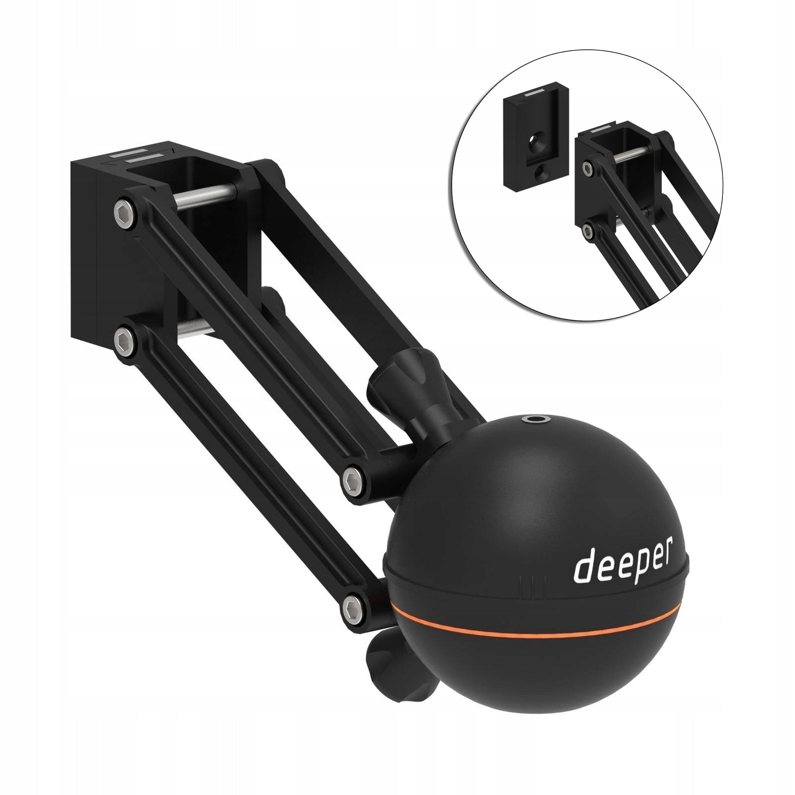 DEEPER MOVABLE Echo Sounder Probe HOLDER Upgraded PRO CHIRP Fish Finder