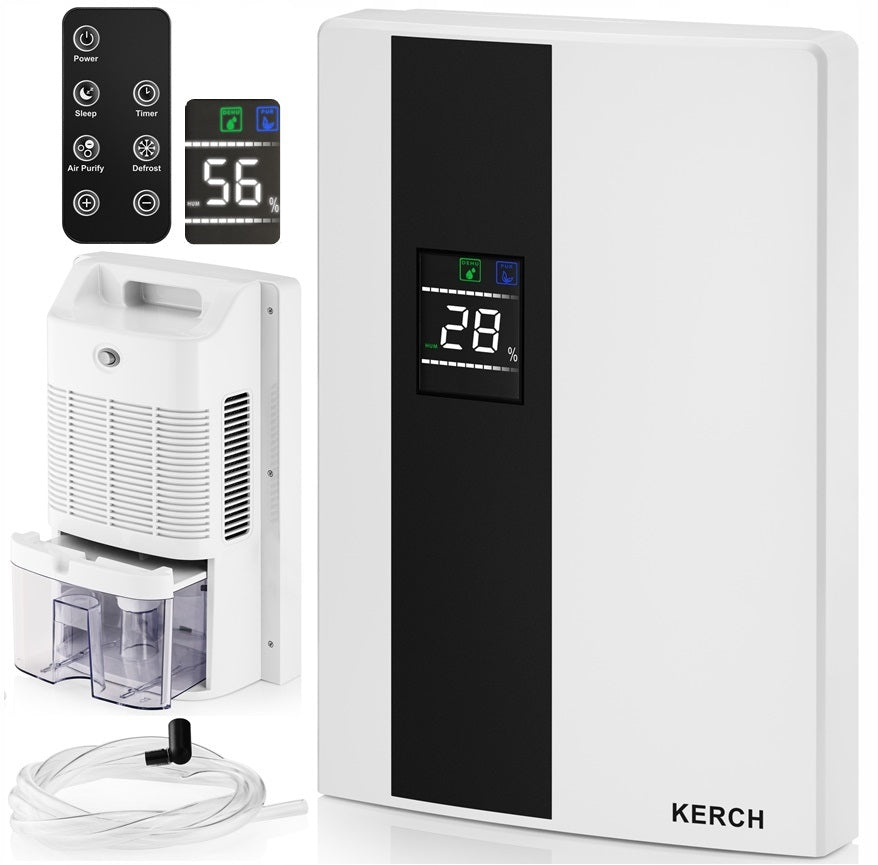 DEHUMIDIFIER MOISTURE ABSORBER PURIFIER KERCH CLEAR WHITE 90W