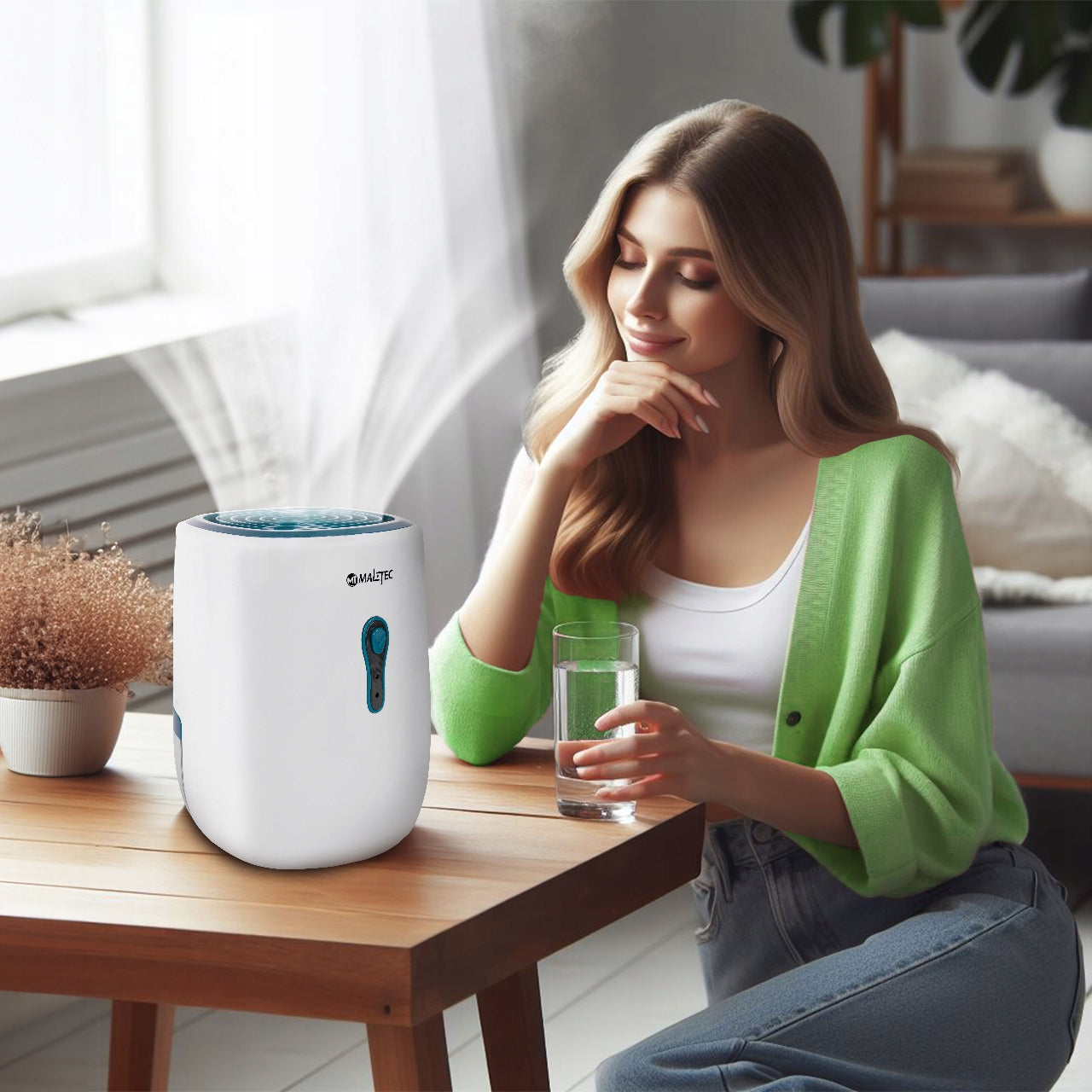 DEHUMIDIFIER MOISTURE ABSORBER QUIET EFFICIENT MALTEC 0,8L Power 22 W