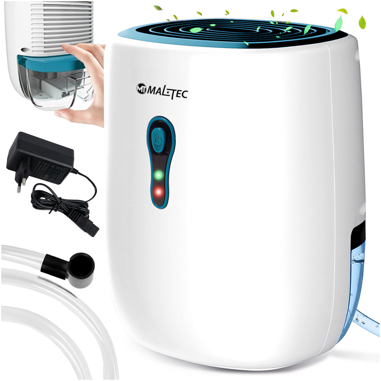 DEHUMIDIFIER MOISTURE ABSORBER QUIET EFFICIENT MALTEC 0,8L