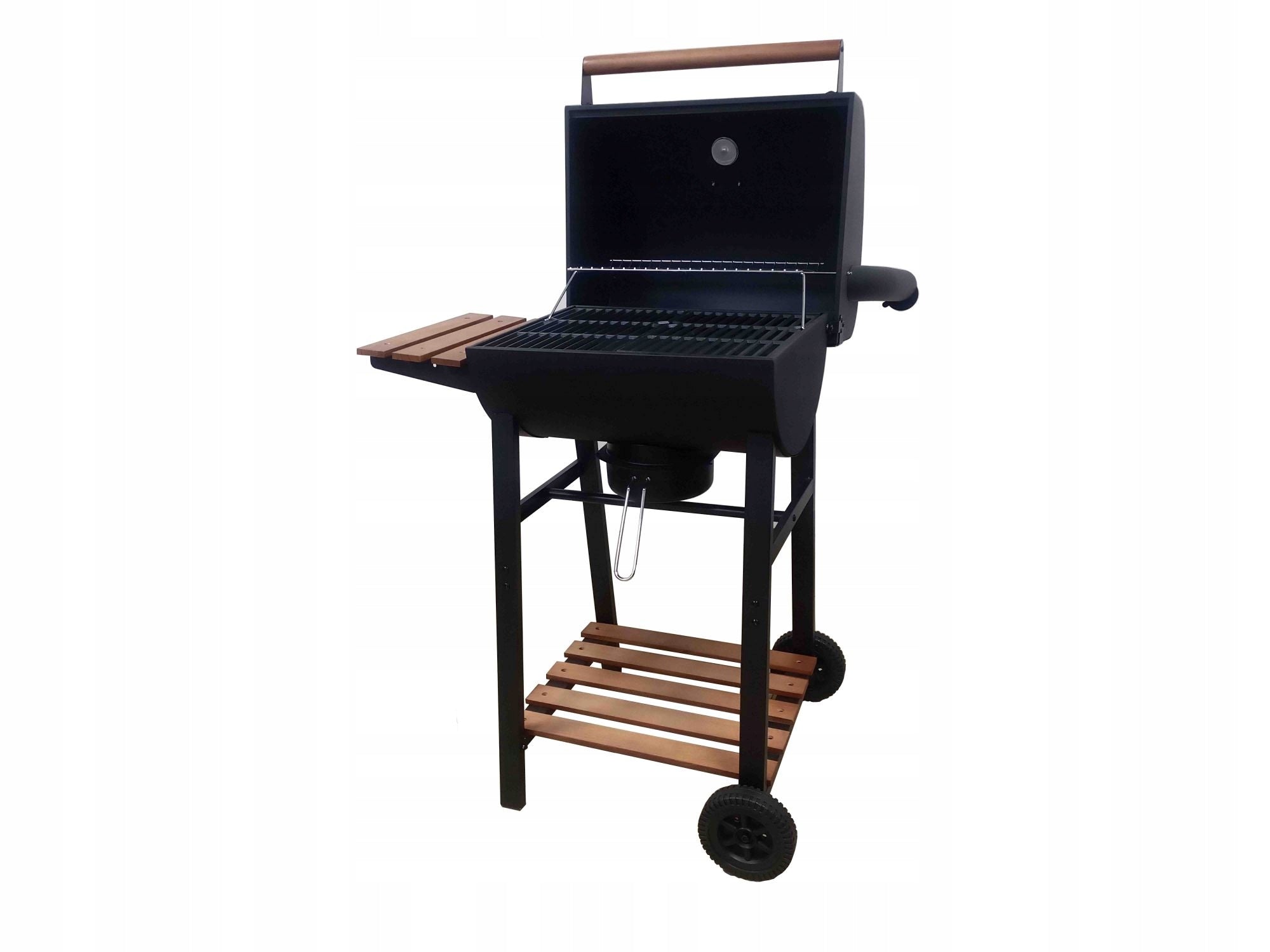 DEKRAFT CHARCOAL GRILL WITH CAST IRON GRATE ASHTRAY - CHIMNEY COVER Grill height 117 cm