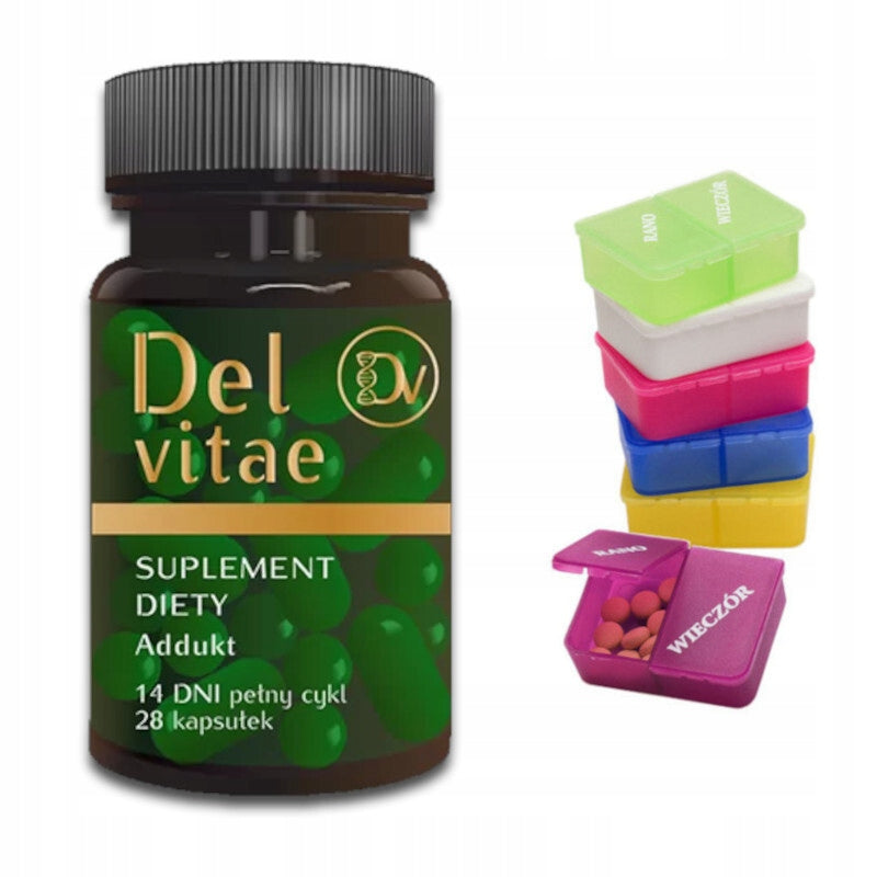 DEL VITAE Hyaluronic Acid Peat Carbon Supplement 28 Capsules + Cassette