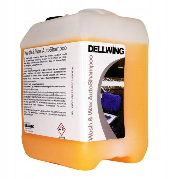 DELLWING CAR WASH SHAMPOO WITH WAX 10L PAINT CARE