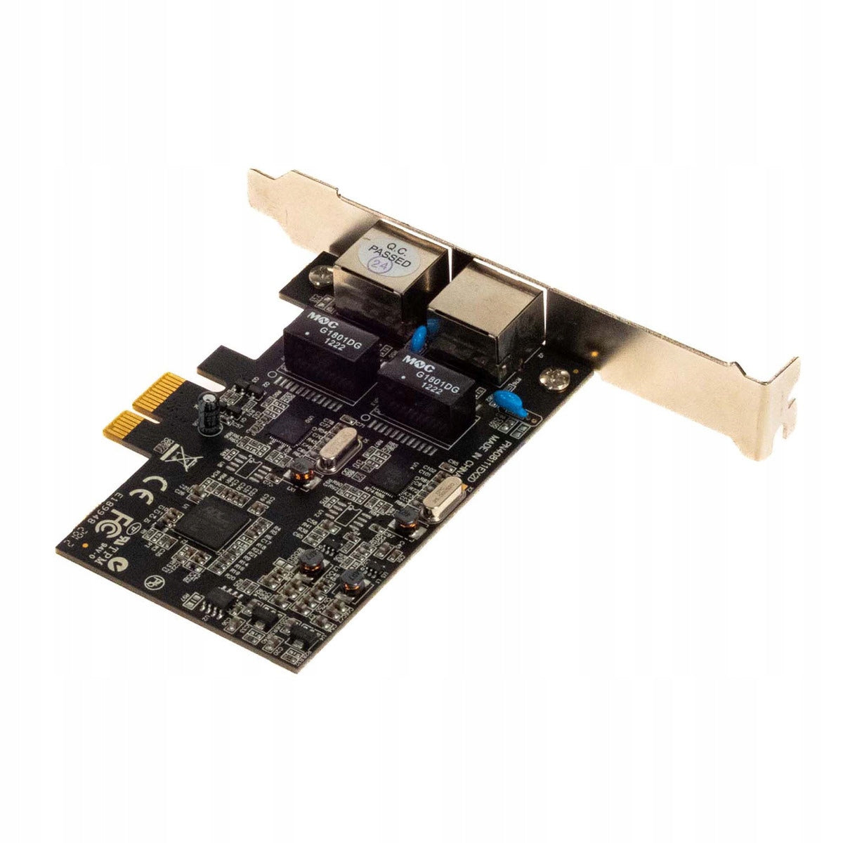 DELOCK 408111EX2D DUAL RTL8111E RJ45 10/100/1000Mbps PCIe x1 NETWORK ADAPTER Manufacturer code 408111EX2D