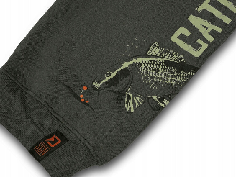 DELPHIN Catch me CARP NX SWEATPANTS - size M Color green