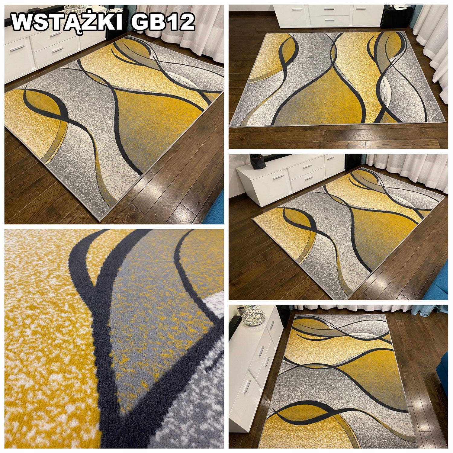 DENSE CONTEMPORARY CARPET 120x170 SOFT MIX OF DESIGNS Material polypropylene