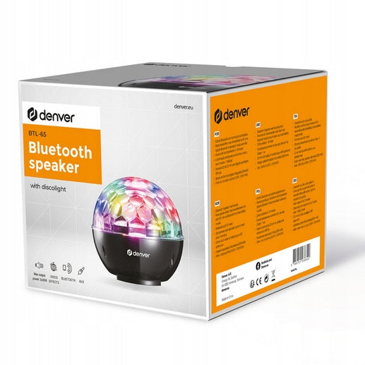 DENVER Bluetooth speaker with disco light BTL-65MK2