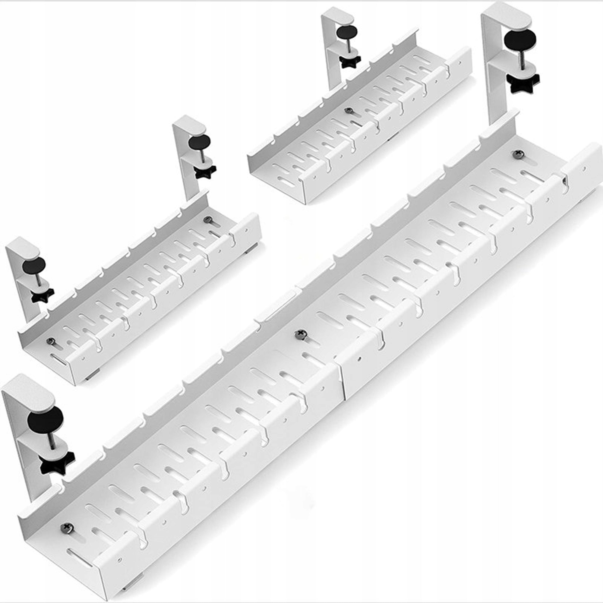 DESK CABLE ORGANIZER ADJUSTABLE CABLE SHELF STRIP GRILLE Packaging status original