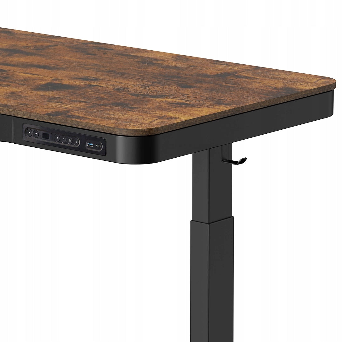 DESK Electrically ADJUSTABLE 120x60 Retro Wood Astrid USB Charging Brand Spacetronik