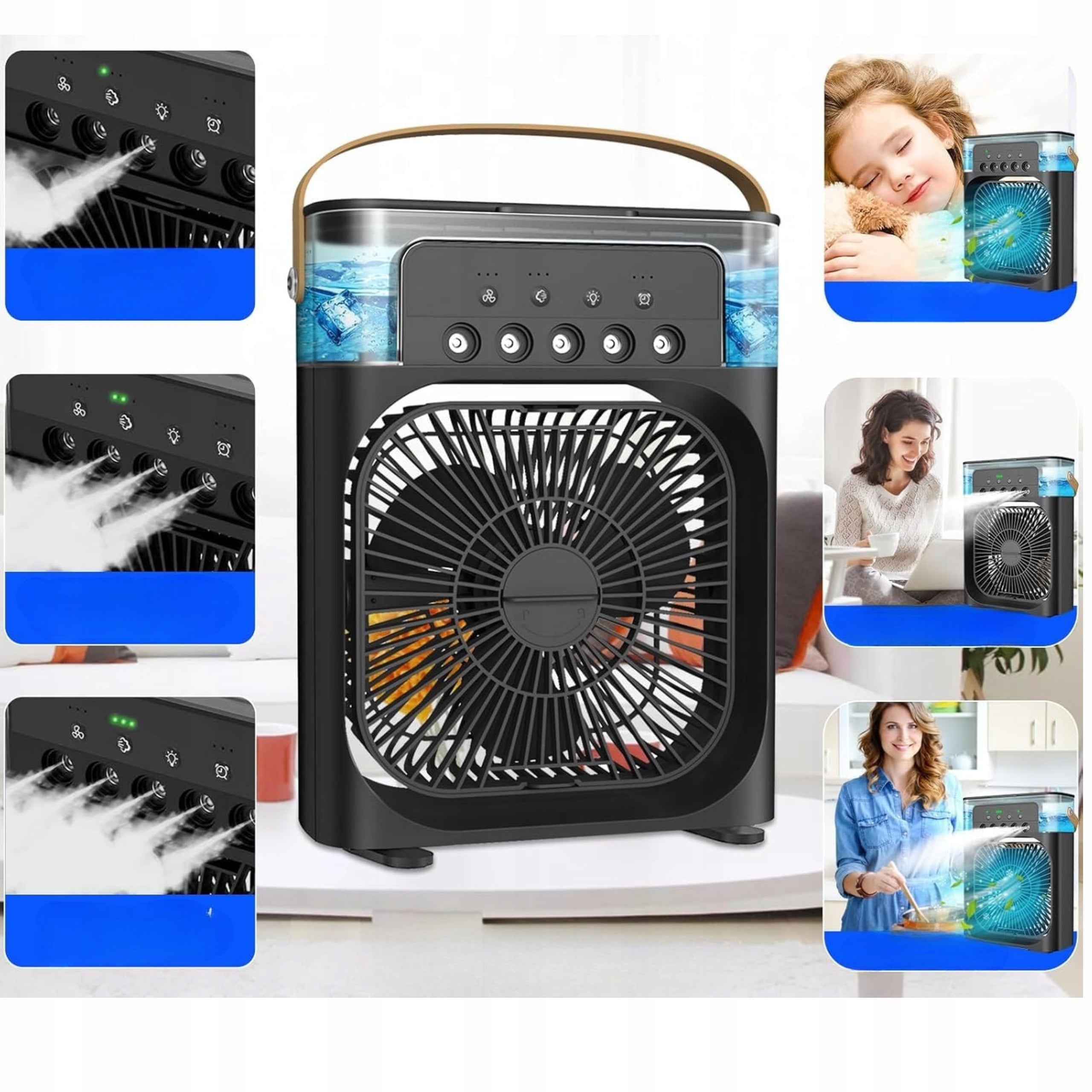 DESK FAN COLUMN FAN ROOM AIR CONDITIONER MIST WATER Power supply USB