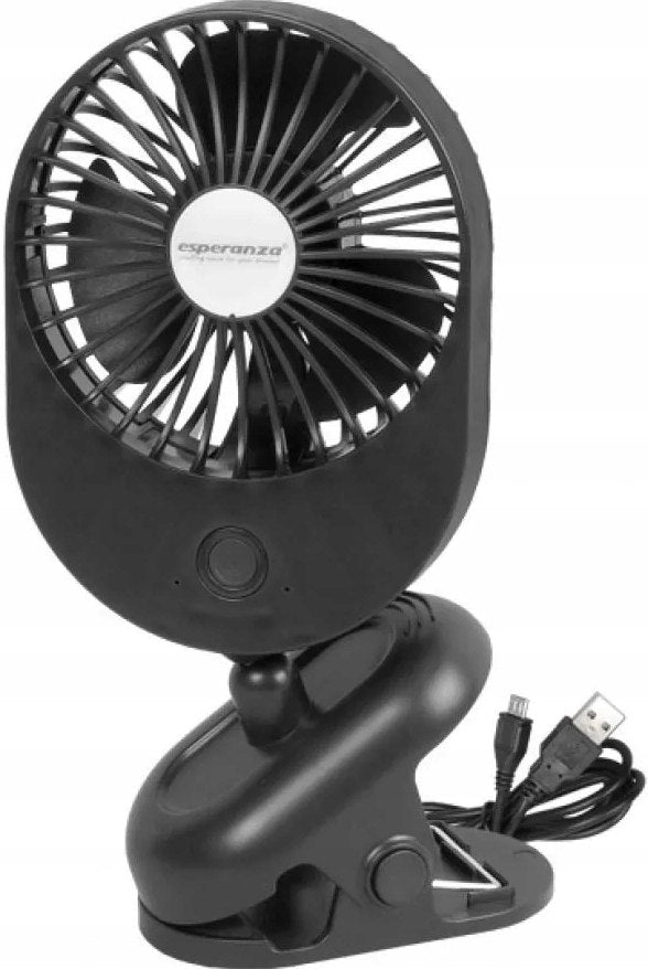 DESK FAN COMPACT MINI SMALL PORTABLE FOR CLIP USB POWER SUPPLY