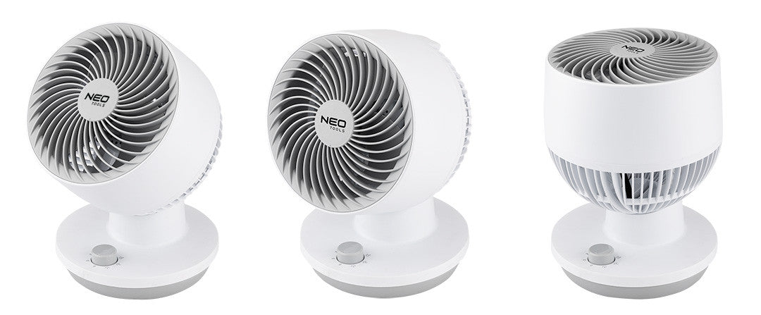 DESK FAN NEO TOOLS 45W 3 GEARS OSCILLATION POWERFUL Dominant color white