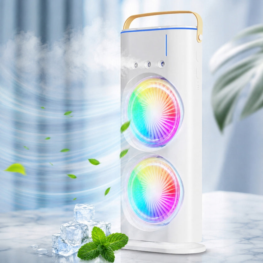 DESK FAN PORTABLE 4IN1 USB WATER AIR CONDITIONER Manufacturer code SellPoint BIURKOWY WIATRAK PRZENOŚNY 4W1