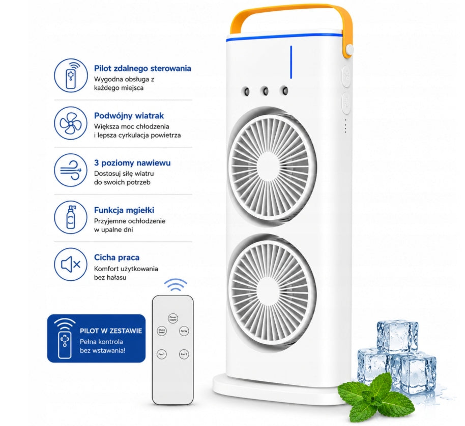 DESK FAN PORTABLE 4IN1 WATER AIR CONDITIONER USB REMOTE CONTROL Brand no brand