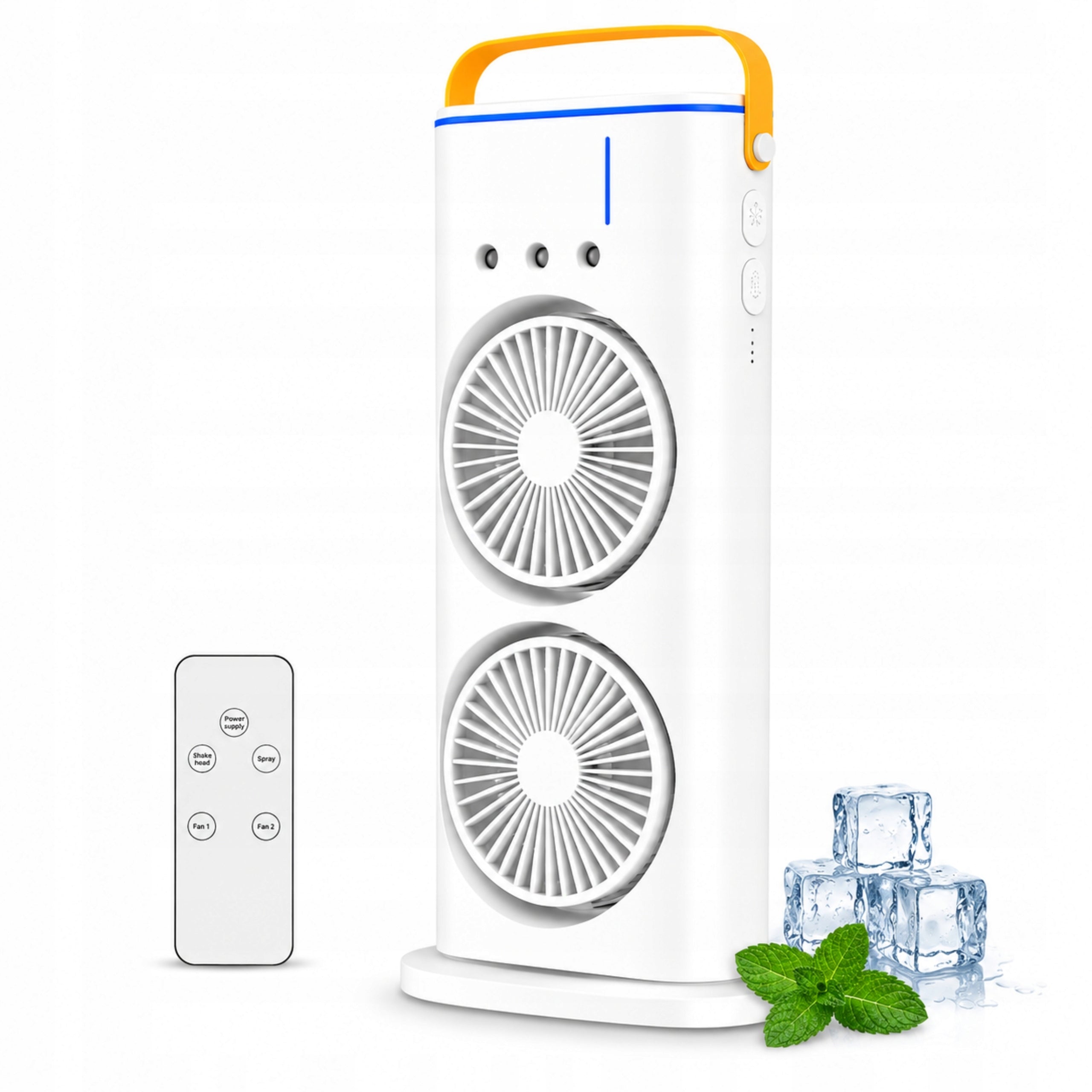 DESK FAN PORTABLE 4IN1 WATER AIR CONDITIONER USB REMOTE CONTROL