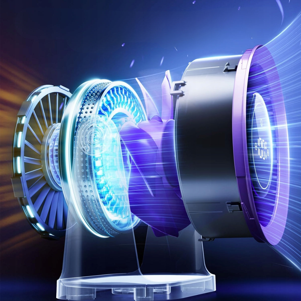 DESK FAN TABLE WINDMILL Rechargeable LCD 100modes powerful quiet Manufacturer code Wentylator biurkowy Akumulator 5000 mAh